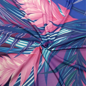 Printed 80% polyester 20% spandex fabric for swimwear