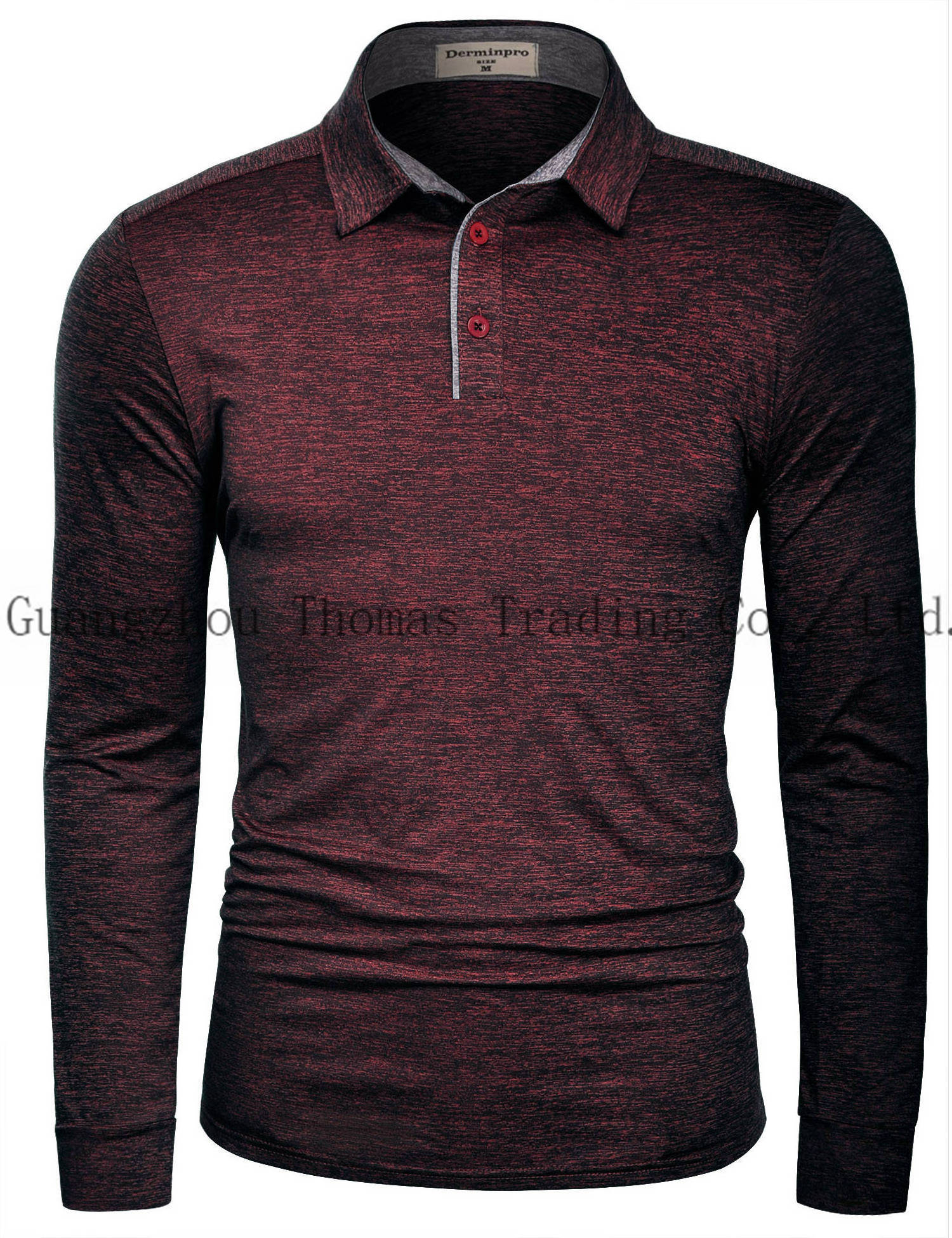 Wholesale Men's Polo Shirt Quick Dry Body Fit Athletic Golf Long Sleeve T Shirts