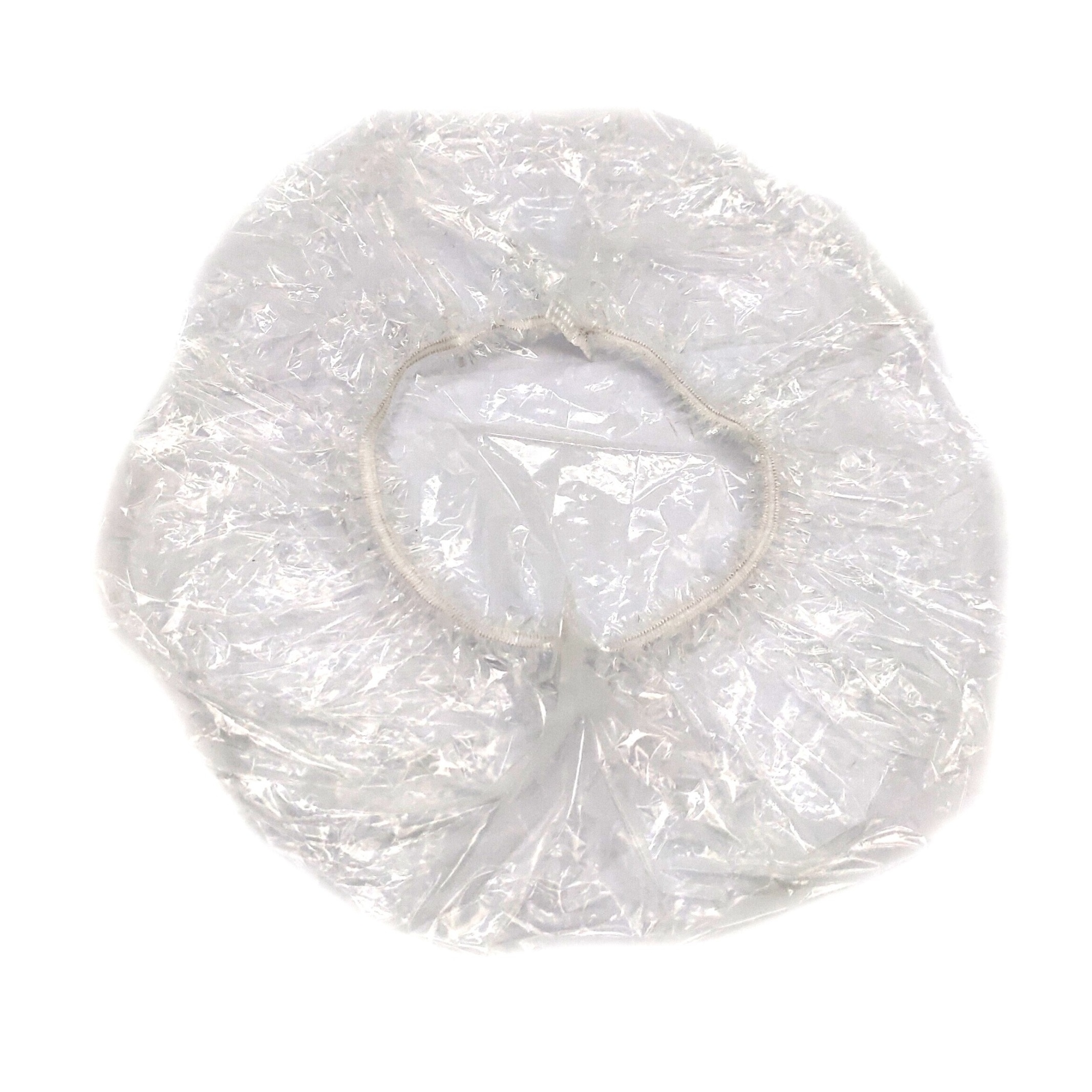 Online Shopping UK Plastic Disposable Shower Cap Bathing Elastic Clear Hair