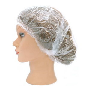 Online Shopping UK Plastic Disposable Shower Cap Bathing Elastic Clear Hair