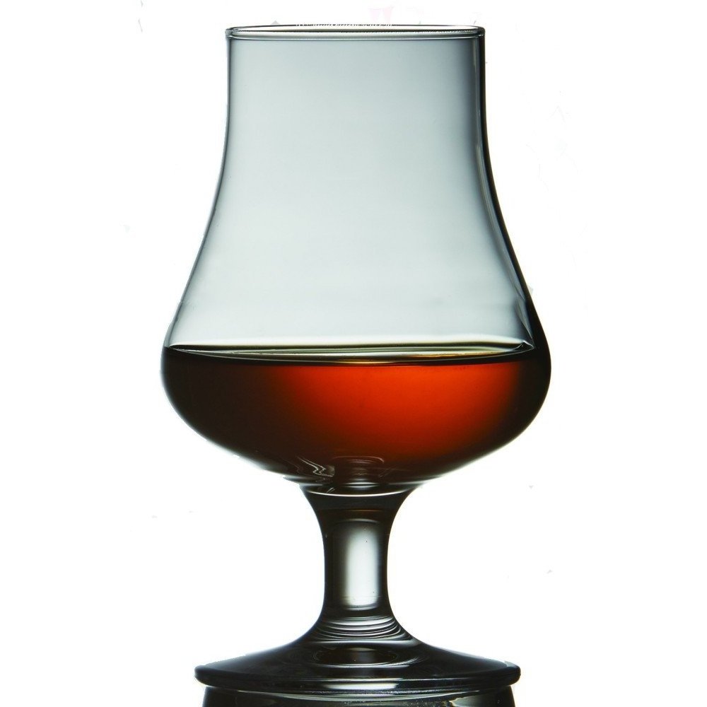 hand-made Tasting and Nosing Scotch Glass on a Short Stem crystal whiskey glass