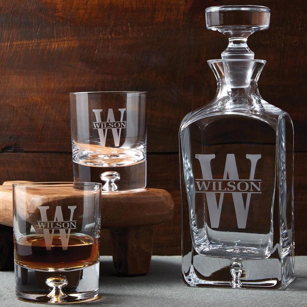 whiskey decanter set personalized decanter set