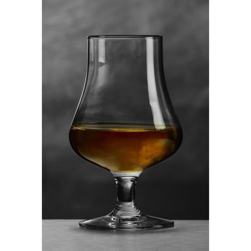 hand-made Tasting and Nosing Scotch Glass on a Short Stem crystal whiskey glass