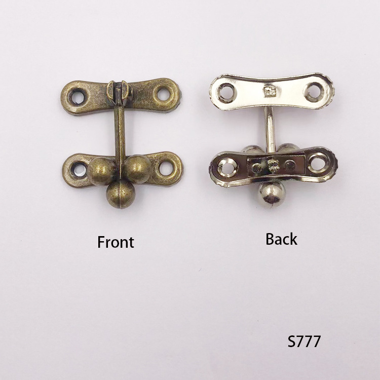 wholesale Buckle Hasp Latch Jewelry Wooden Box Accessories Clasp Lock Cabinet Buckle Vintage Case Locks