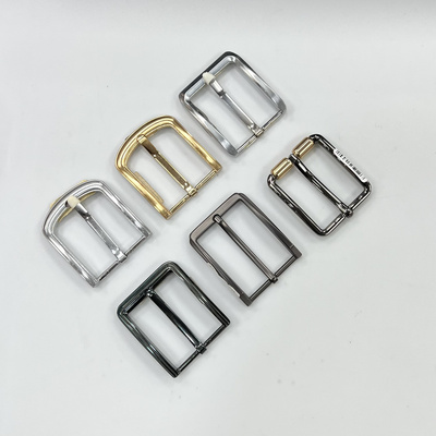 35Mm-40Mm Inner Size Custom Brand Logo Pin Buckle Zinc Alloy Metal Belt Buckle For Men Women