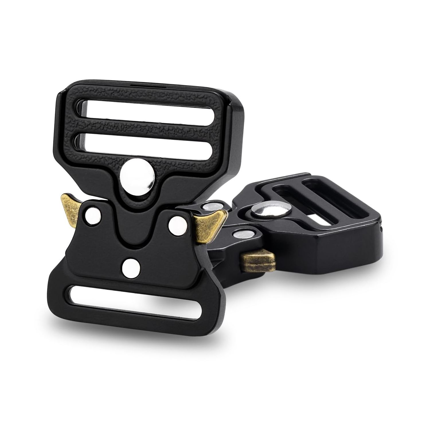 Tactical Belt Buckle Lighter Aluminum Zinc Alloy Heavy Duty Side Quick-release Metal Buckle