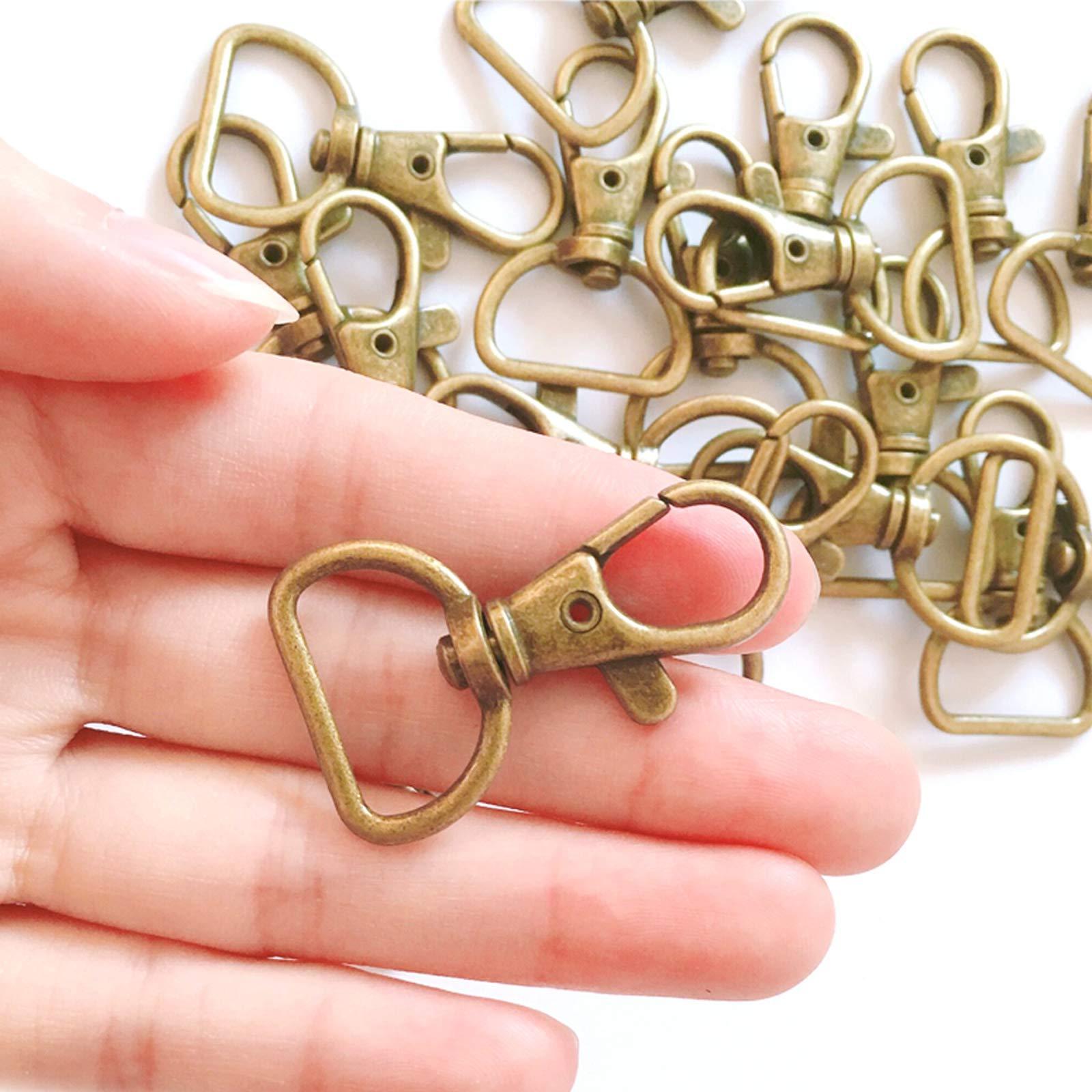 Metal Hook For Keychain Purse Bag Handbag Hardware Lobster Clasp Swivel Spring Snap Hook D Ring Snap Hook