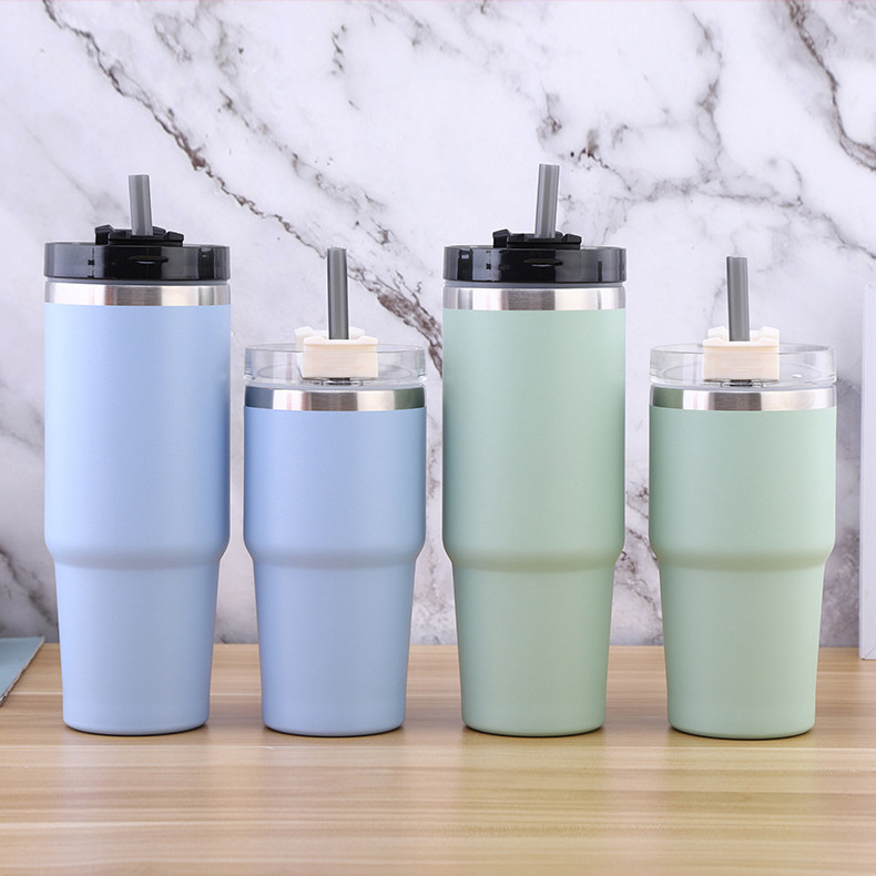 wholesale coffee insulated 20oz 30 double walled stainless steel vacuum  tumbler cups with lid and straw