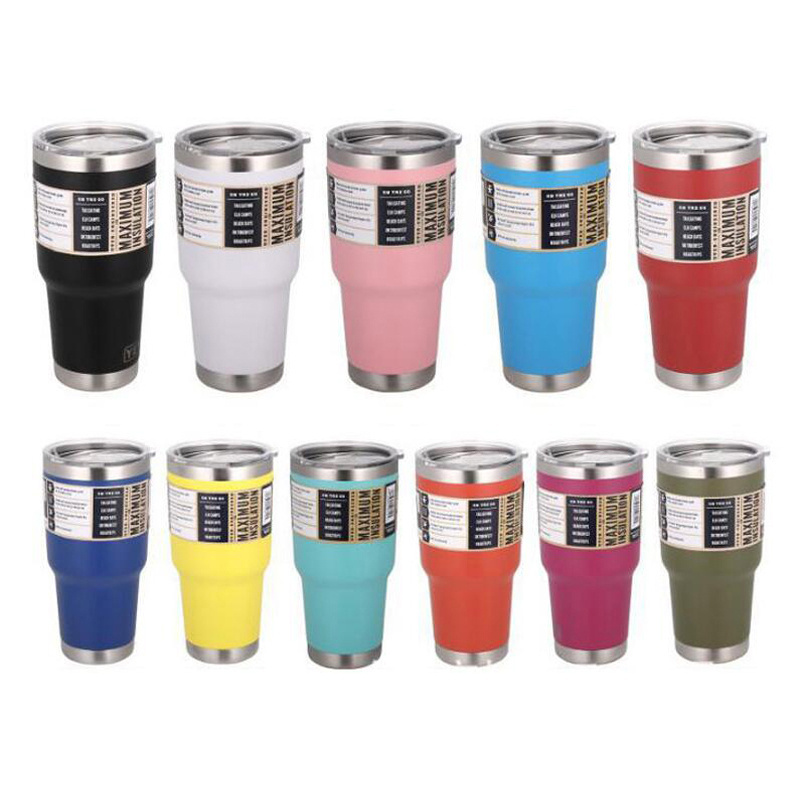 Yetys Coffee 20oz 30 Tumbler Cup In Bulk Stainless Steel Double Walled  Yetitumbler  With Straw