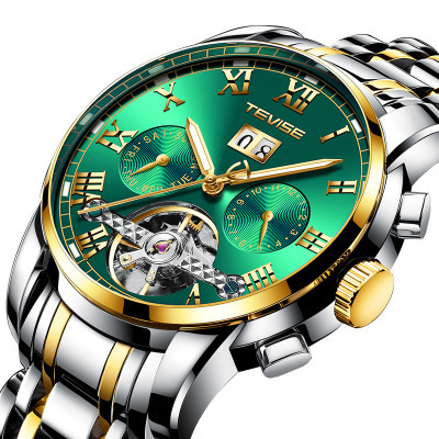 TEVISE 9005 Watch Top Luxury Business Tourbillon Waterproof Mens Wristwatches Hot Sale Automatic Mechanical Watches Men Wrist