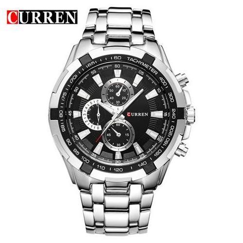 CURREN 8023 Men Wrist Watches Top Clock Sports Male Waterproof Steel Wristwatches Relojes Hombre Chronograph Men's Clock