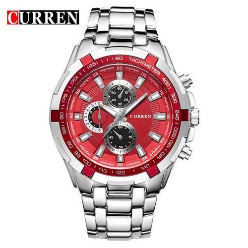 CURREN 8023 Men Wrist Watches Top Clock Sports Male Waterproof Steel Wristwatches Relojes Hombre Chronograph Men's Clock