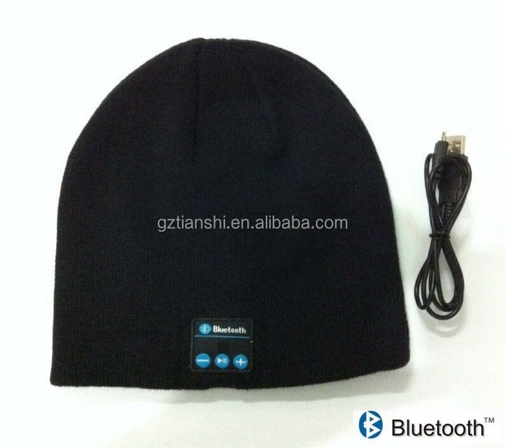 Hotsale Beanie Hat Wireless Smart Blue tooth Beanie Hat Knitting  Headphone Headset Speaker Mic Music Hats