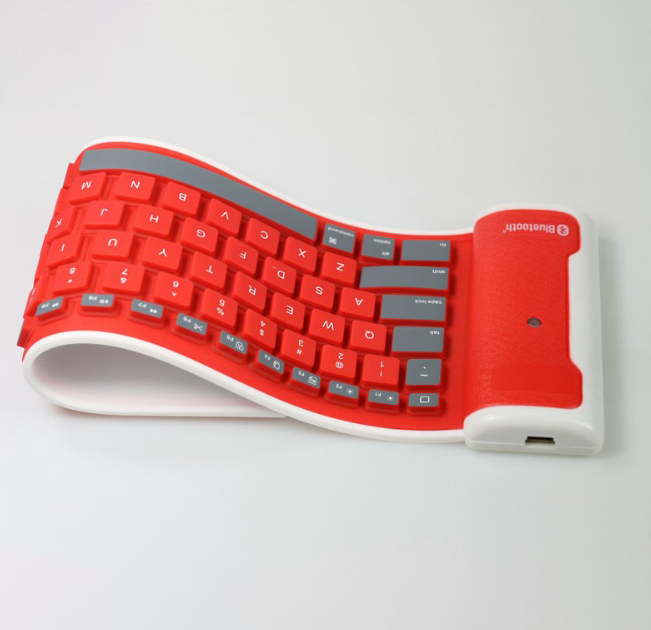 84/85 key Wired Colorful Silicone foldable waterproof flexible Keyboard,Silent Flexible Keyboard USB,Colorful Silicone Keyboard