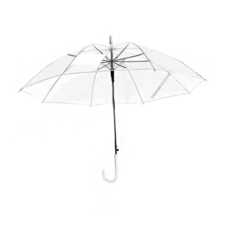 Colorful 90CM Adult PVC POE Clear Cheap Umbrella Promotional Print Transparent Umbrella