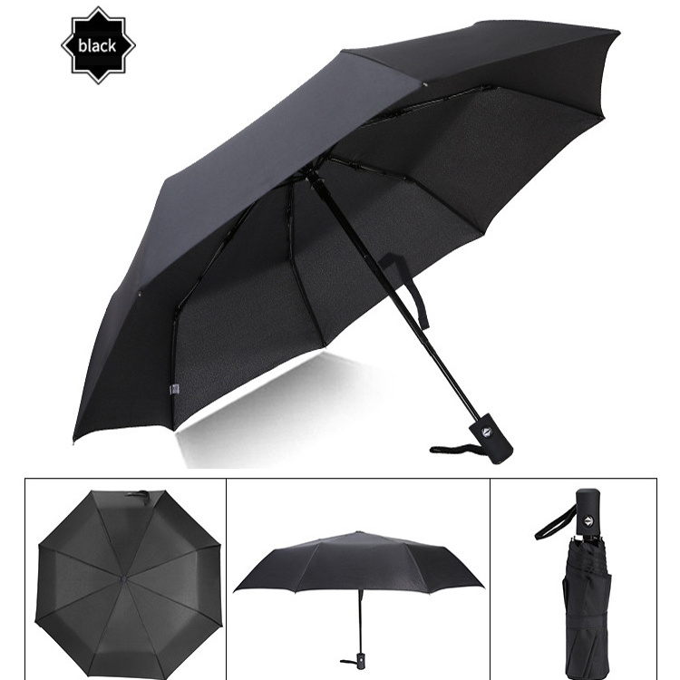 Hot Sale OEM Automatic Folding Umbrella for Rain Business Sun And Wind Protection UV Umbrella