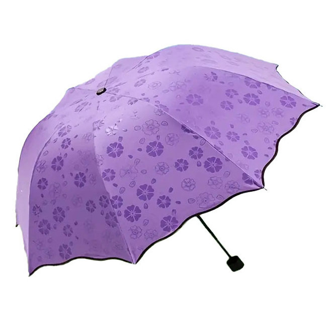 Lower Price Magic Umbrella Flower Blooming with Water UPF50+ Manual Umbrella with Logo