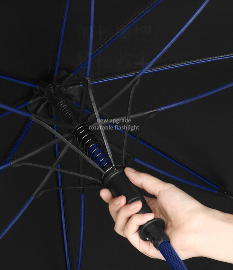 8k Anti Drip Handle Long Straight Golf Umbrella with Plastic Sleeve Waterproof Covers Umbrellas for the Rain