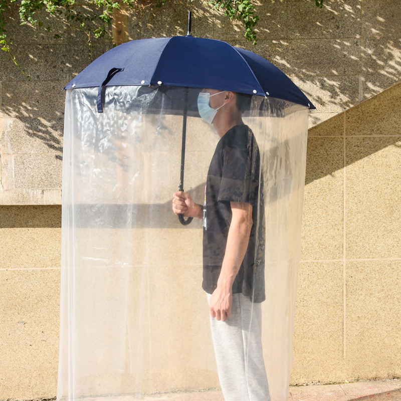 CCY2023 Really cool clear long full body umbrella Raincoat dome umbrella that covers your body for sale