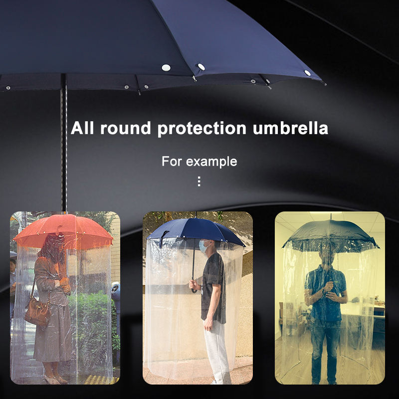 CCY2023 Really cool clear long full body umbrella Raincoat dome umbrella that covers your body for sale