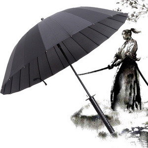 23 inch Japanese OEM Samurai Katana Umbrella Samurai Swords Umbrella Handle Creative Strong Windproof Knife umbrella