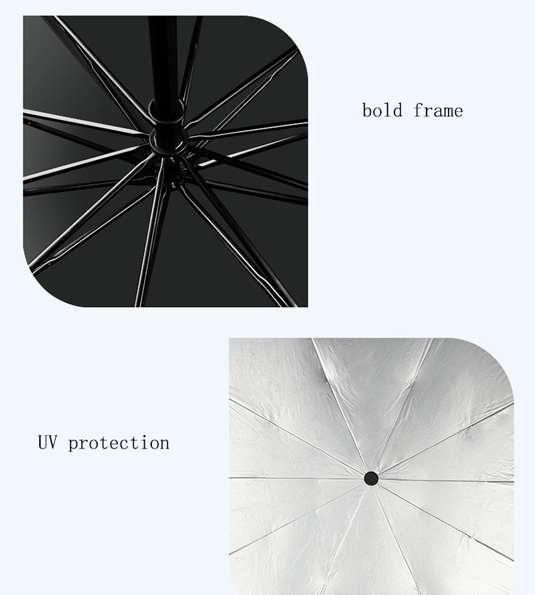 Sun UV Protection Car Umbrella Windshield Sunshade Car Front Side Window Umbrella For Car