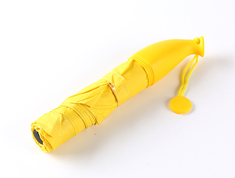 Yellow&Green Fruit Creative Umbrella Rain Banana Umbrella For Womens Windproof Folding Umbrellas