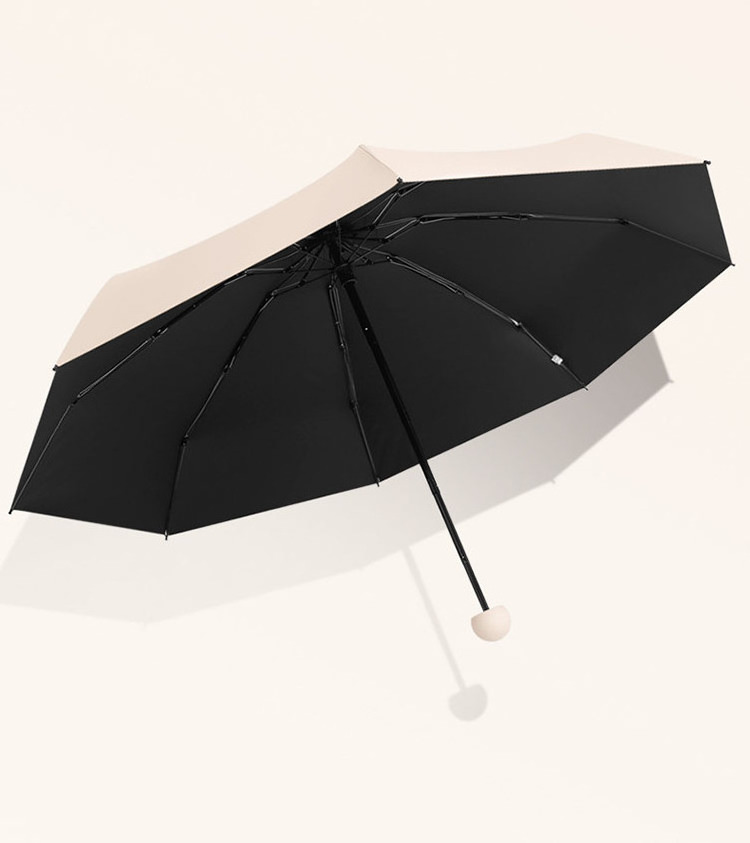 The New Carandi Color Multi-color Optional 8K Reinforced Windproof Sun Protection UPF50+ Mini Umbrella