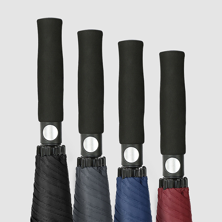 Straight Umbrella Semi-automatic Golf Umbrella Stylish Business Super Waterproof Large Umbrella