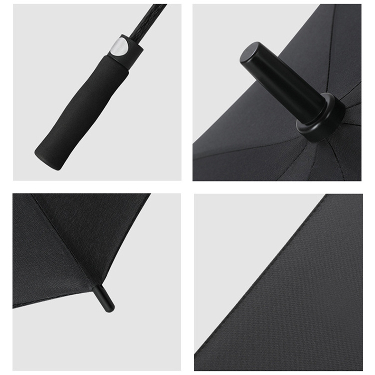 Straight Umbrella Semi-automatic Golf Umbrella Stylish Business Super Waterproof Large Umbrella