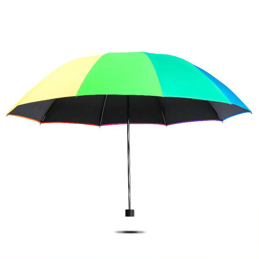 Sunny and Rainy Umbrella Rainbow umbrella high quality Promotional windproof and waterproof Manual umbrella