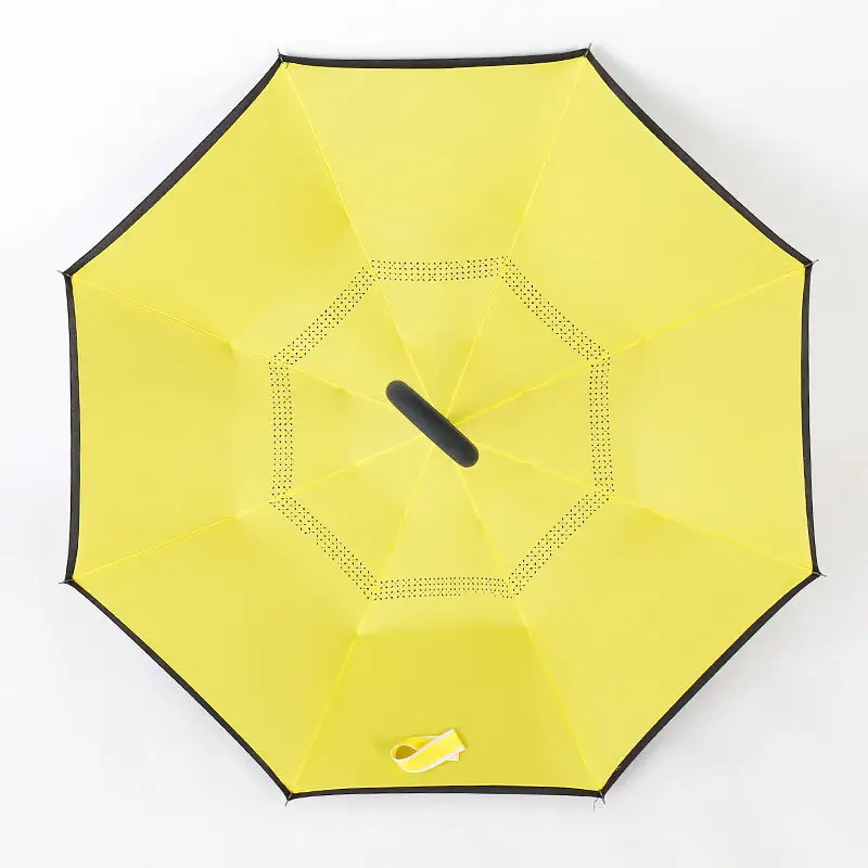 Factory Direct Supply C-handle Double-Layer Reverse Umbrella for the Rain