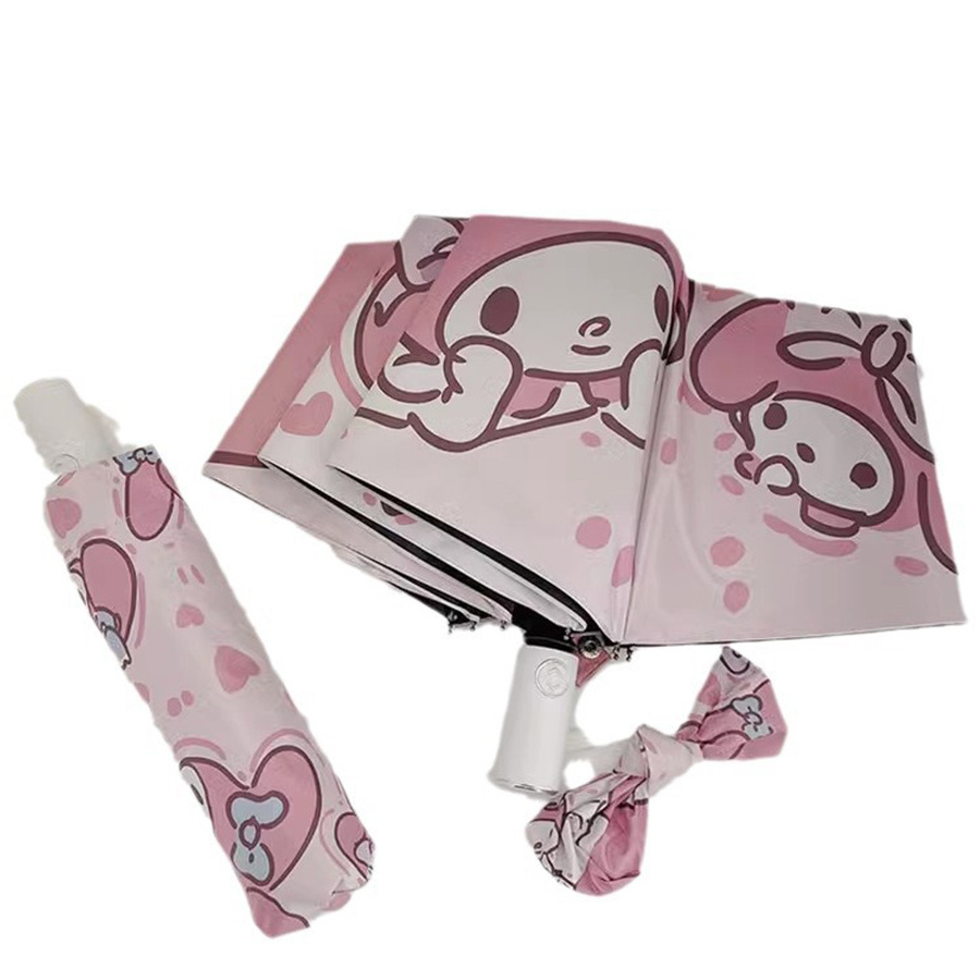 Cartoon Melody Printed Rainy Sunny Umbrella Sun And UV Protection Folding Umbrella