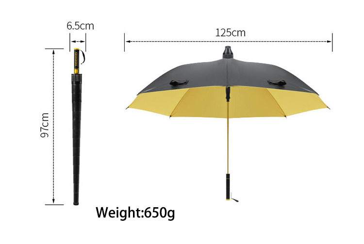 OEM Custom Windproof 8 Ribs Vinyl Sunscreen Auto Open Carbon Fiber Straight Golf Umbrella With Logo