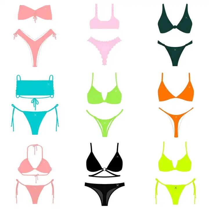 summer mixed models original packaging manufacturers direct selling Southeast Asia stock Bikini Swimsuit