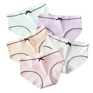 Lovely Thread Cotton Office Girl Panties Pantie And Bra Sets Women Dirty Panties