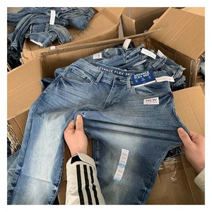 Factory Wholesale Denim Jeans Ripped Skinny Jeans Men Surplus Stock Lots Clearance