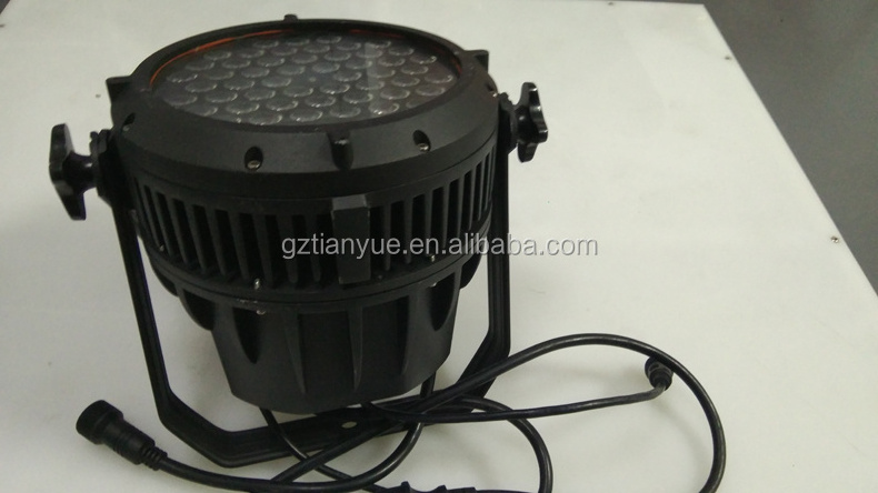 Outdoor stage light par led 54*3 rgbw waterproof led par can lights