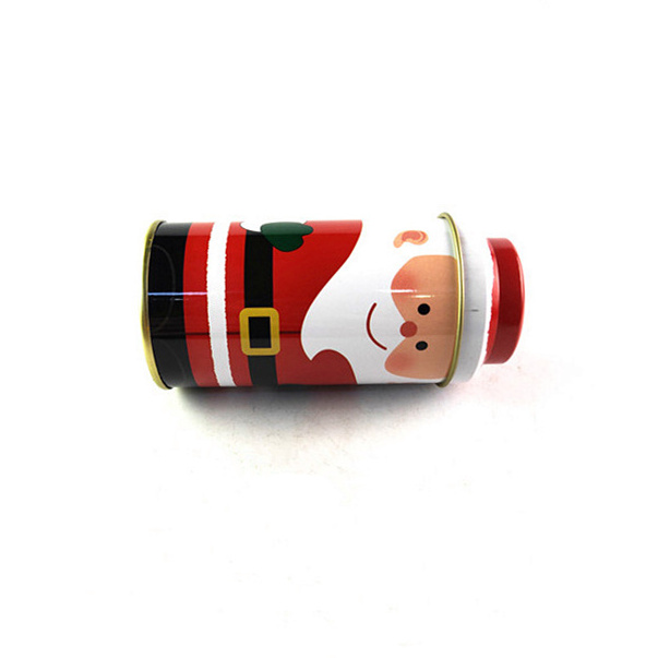 Christmas design candy tins wholesale, wholesale cookie tin packaging box, santa biscuit metal tin box