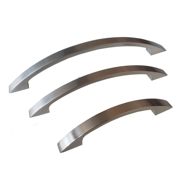 Furniture hardware Aluminum die-casting hardware handle aluminum alloy nickel brushed kitchen cabinet handle