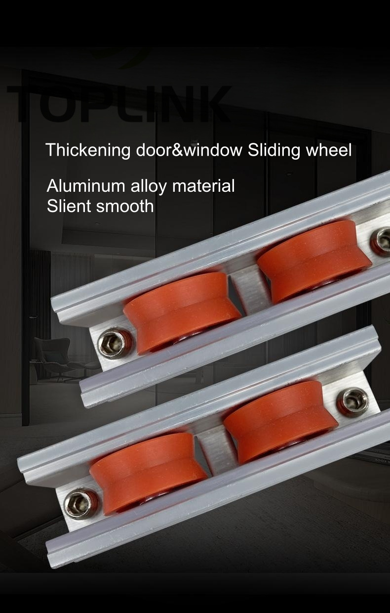 Furniture hardware Ball bearing door roller windows pulley Sliding wheel Aluminum Double&Single roller