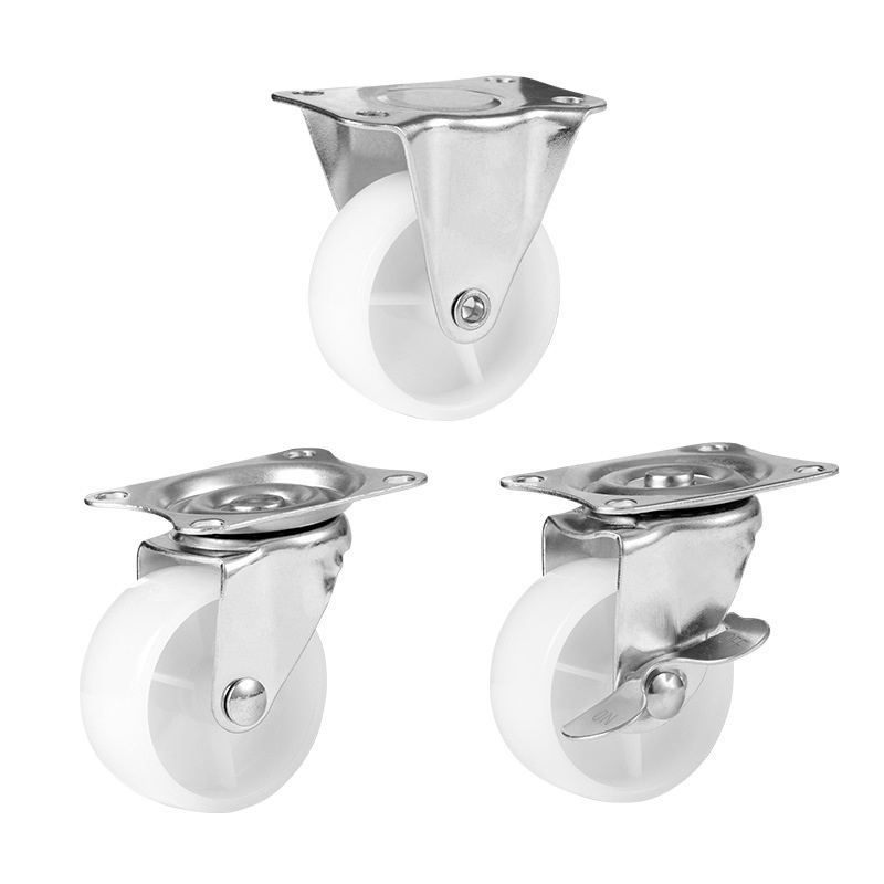 Light Duty Plastic Swivel Top Plate Casters For Sand Rodizio Bolt Chair Caster Wheels 360 Degree Swivel Casters Wheels