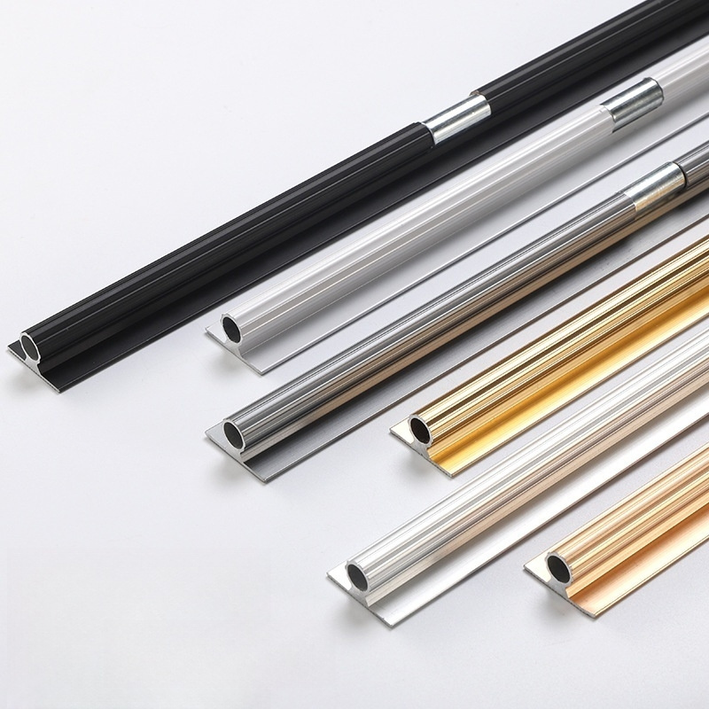 Closet cabinet door straightener aluminum profile wardrobe sliding door fittings hidden adjustasble door straightener