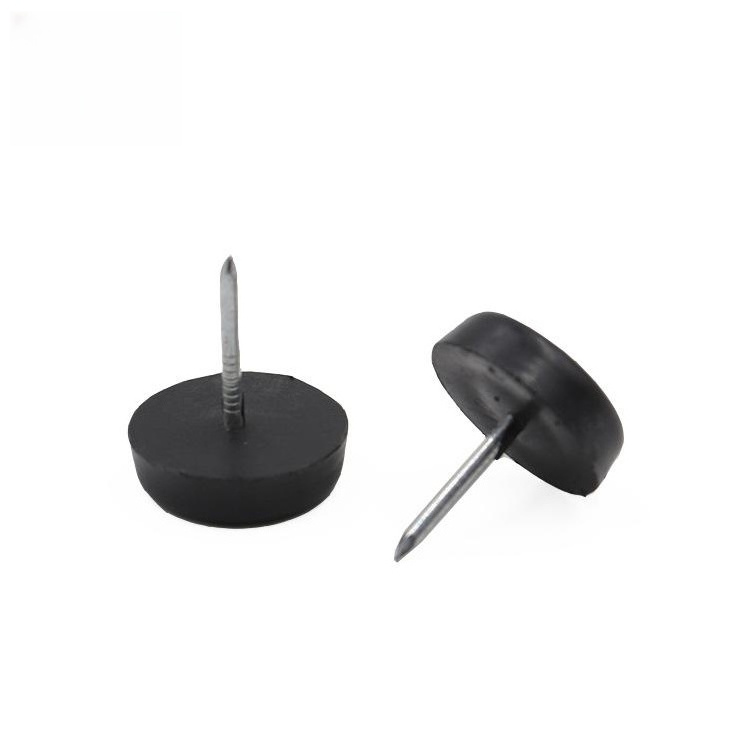 Sofa Leg Slide Nail Plastic Nylon Table Chair Slider Glide Nail On Felt Pad Floor Protector Furniture Sliders Nail