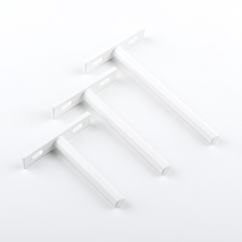 T-shaped Invisible Floating Wall Shelf Bracket Concealed Blind Shelf Support Floating Single Slot Shelf Bracket