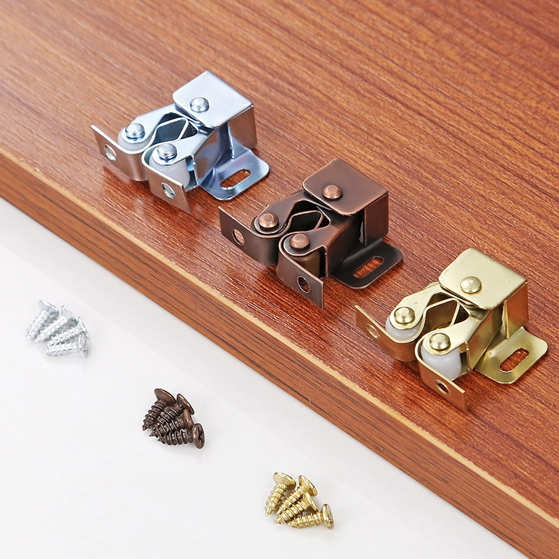 Closet Door Furniture Magnetic Catch Heavy Duty Roller Catch Latch For Cabinet Doors