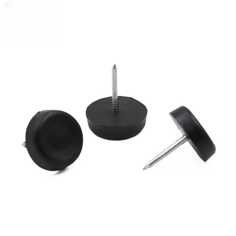 Sofa Leg Slide Nail Plastic Nylon Table Chair Slider Glide Nail On Felt Pad Floor Protector Furniture Sliders Nail