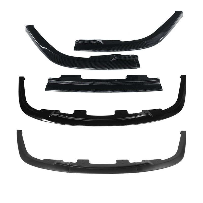 3pcs Car Front Bumper Splitter Lip Spoiler Splitter Deflector Lips Cover Trim Body Kit For Subaru Impreza WRX Sti S204 2006-2007