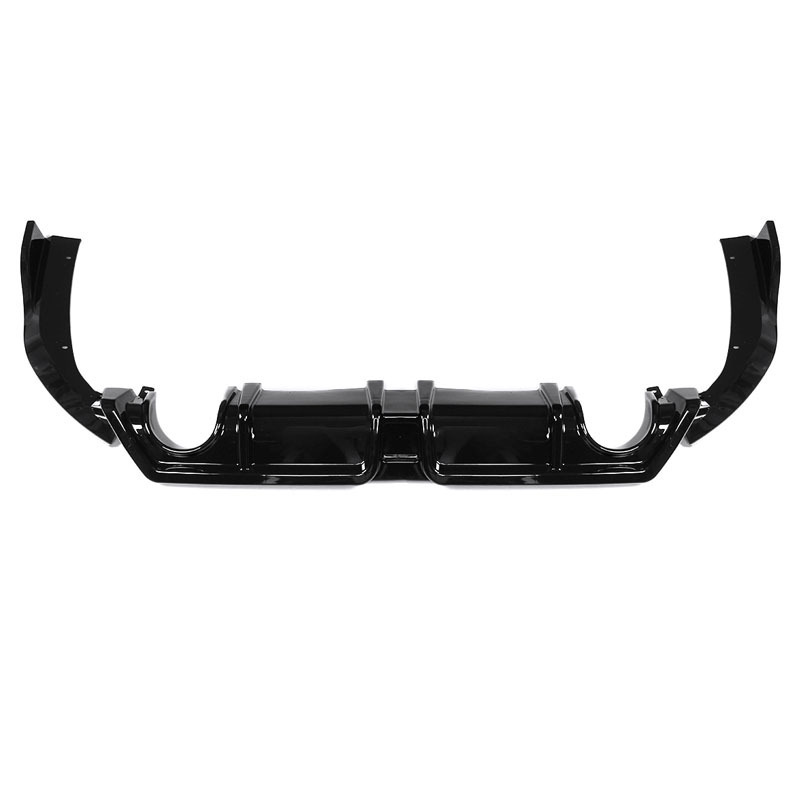 Car Body Kit Rear Diffuser With Led For Honda CIVIC 10Th Gen 2016-2022  Rear Bumper Splitter Lip Matter Black Carbon Look