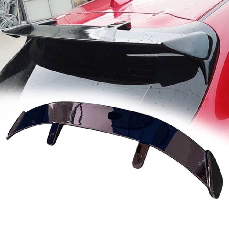 Universal hatchback spoiler ABS lip wing spoiler for car tail